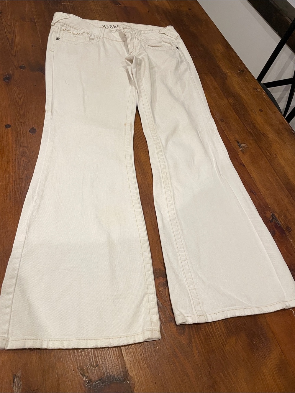 Hydraulic Women's White Flare Jeans - Wide Leg Style
